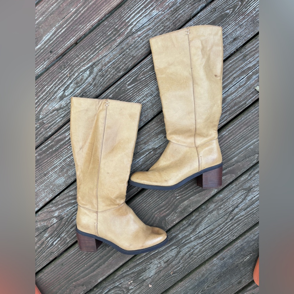 Tall brown boots